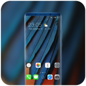 Theme for IOS-13 Blue Feather abstract wallpaper